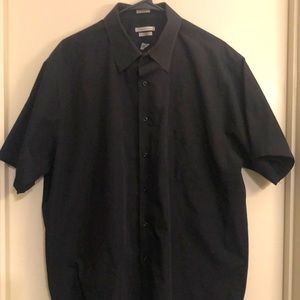 Van Heusen Short Sleeve Dress Shirt 18 Neck